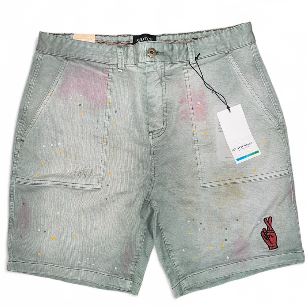 Scotch & Soda Multicolor Flat Front Shorts